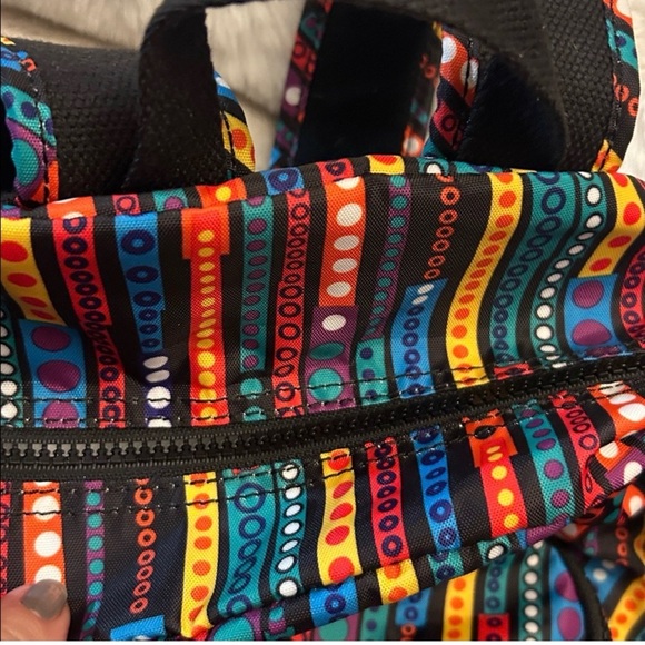 Kipling Multicolor Striped Backpack - Picture 3 of 9